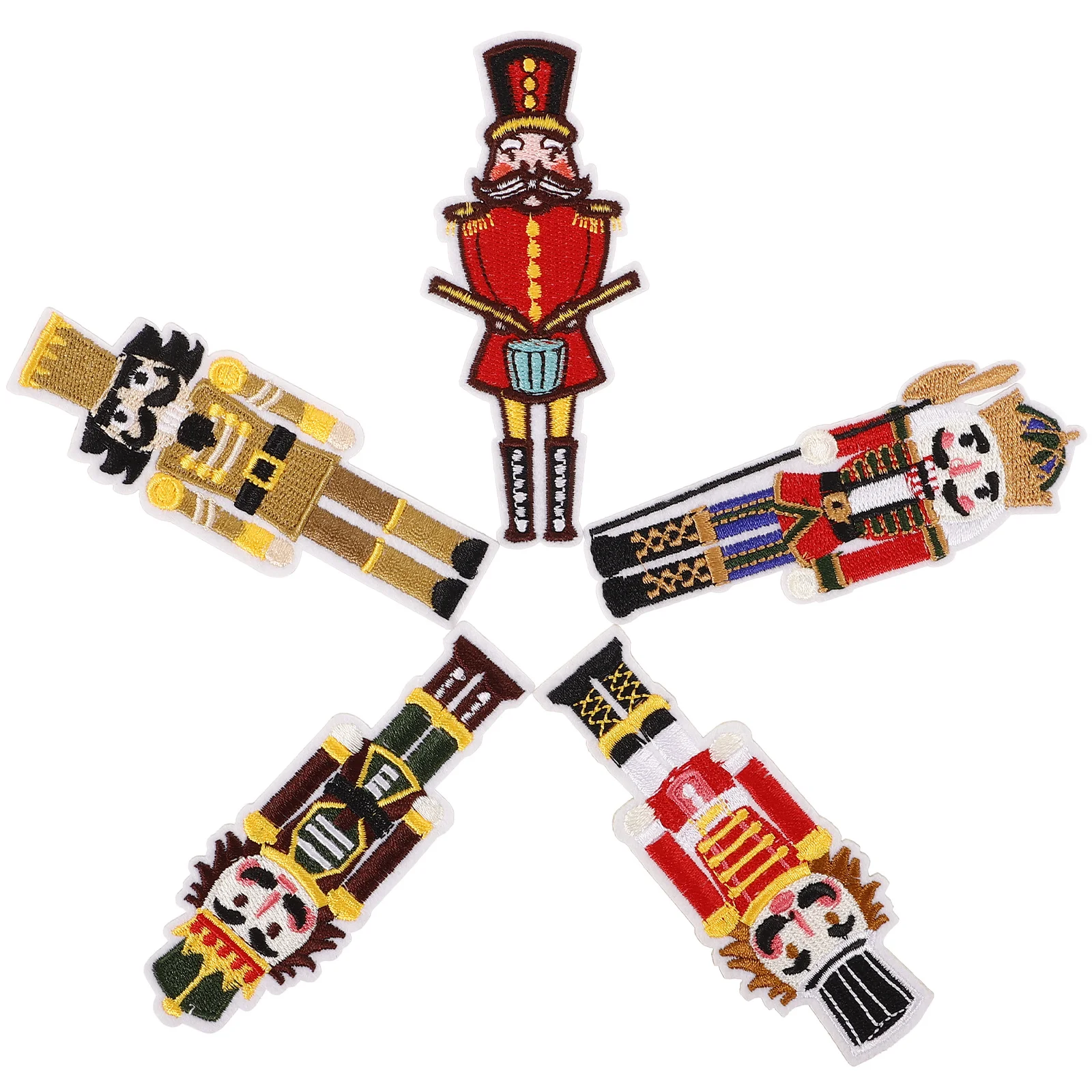 

5pcs Compact Iron On Patches Delicate Pattern Decorative Clothes Patches For Diy Repair Multi-Function Wear-Resistant Patch