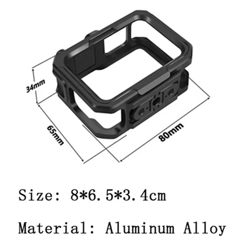 Leading- Cage Kit For Gopro 12/13 Cage Quick Release Mount Full Protective Frame Case Accessories