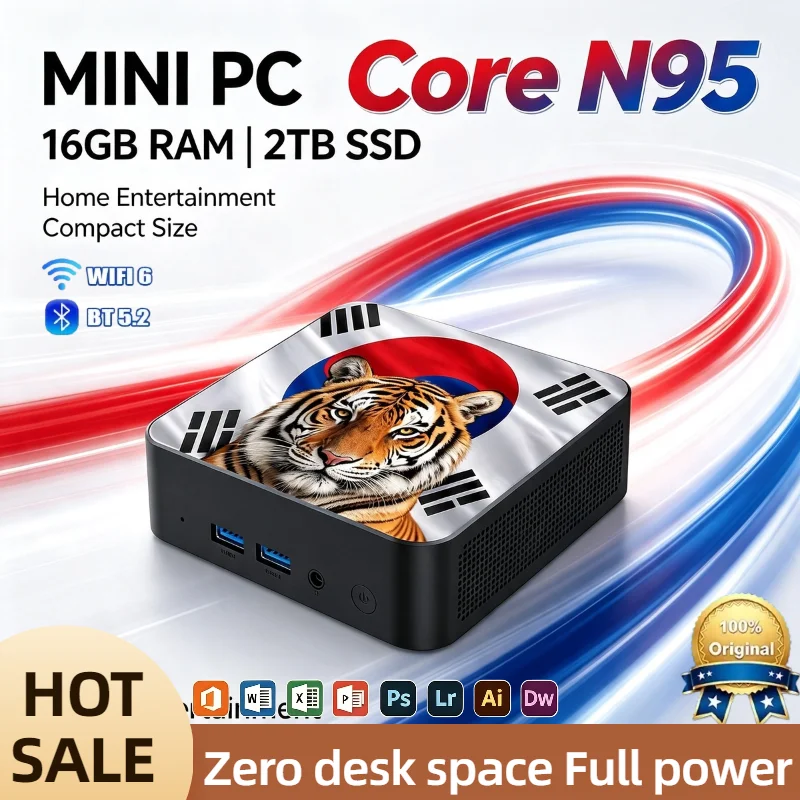 Home Office Trabalho - Mini PC Intel Core N95 de