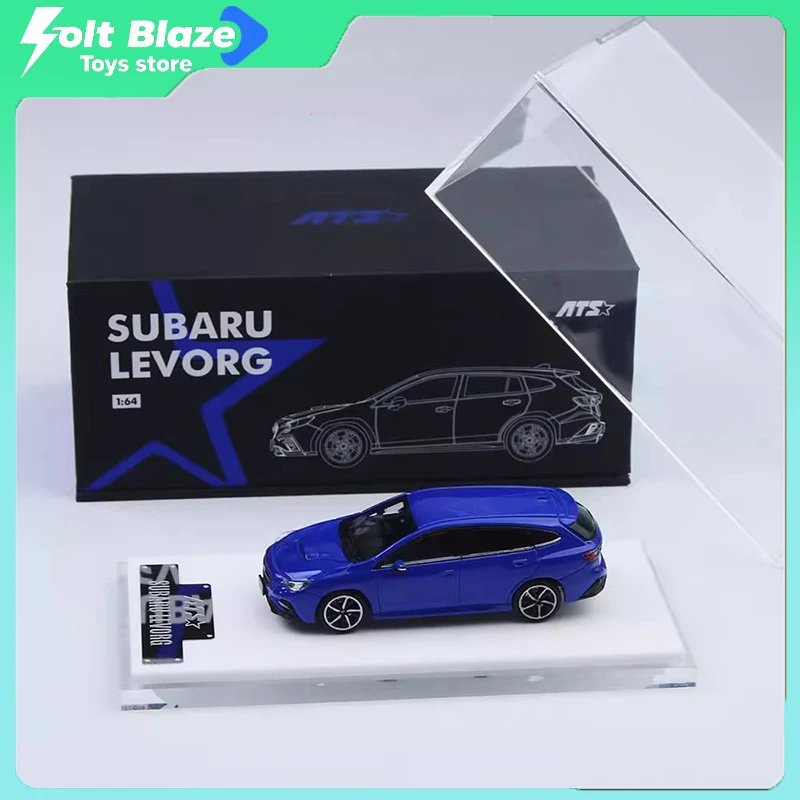

ATS 1/64 Subaru Levorg литая модель автомобиля, имитация статического украшения для рабочего стола, коллекционная модель автомобиля из сплава, подарок на день рождения для мальчика