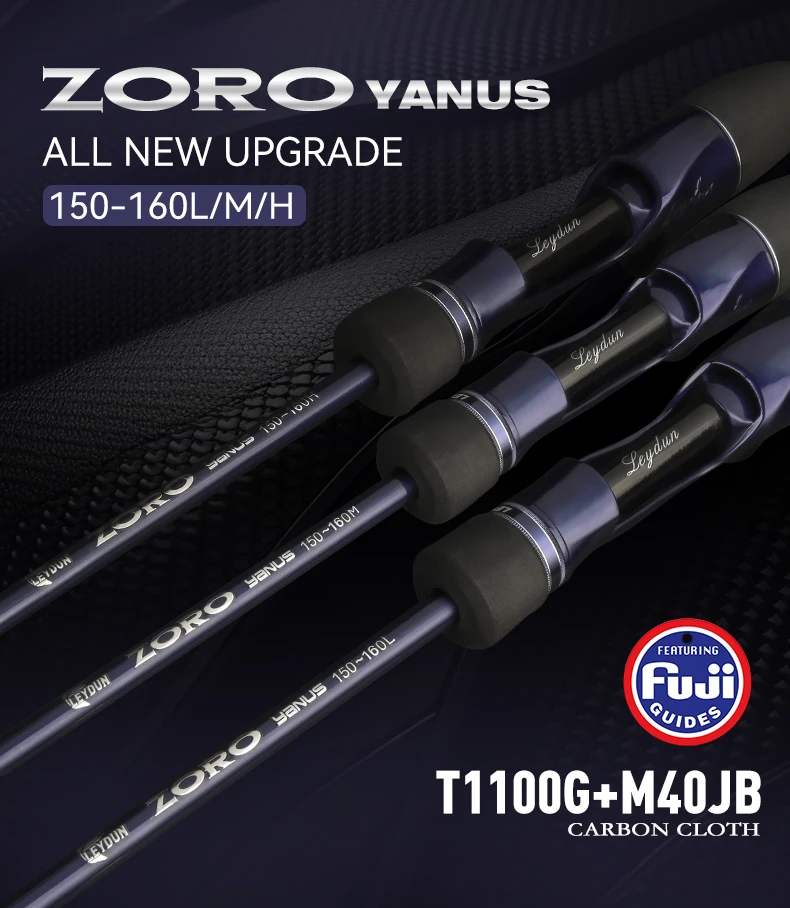 LEYDUN 2026 ZORO YANUS Superleichte Angelruten 150-160L/M/H mit Titan-Spitze, Tintenfisch-Angelrute, Wurfangelrute, Tintenfisch-Bootsangelrute – Detail 1