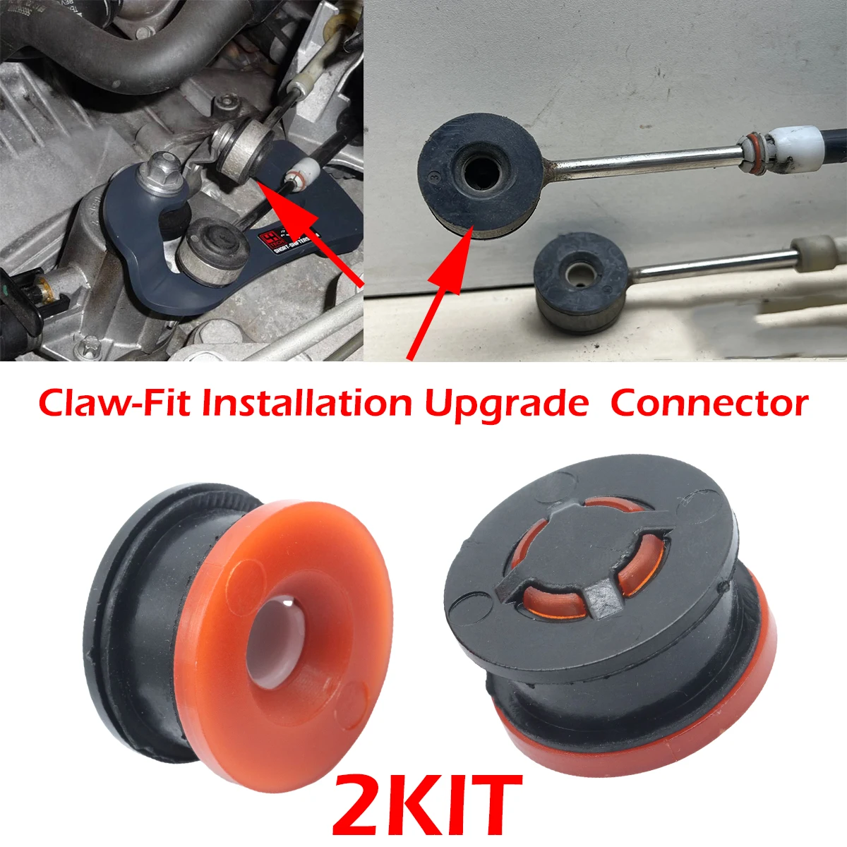 

2kit Gearbox Shifter lever Selector Adapter Grommet Repair Cable Linkage End Rod Bushing For Buick Verano Regal Cascada 2013-