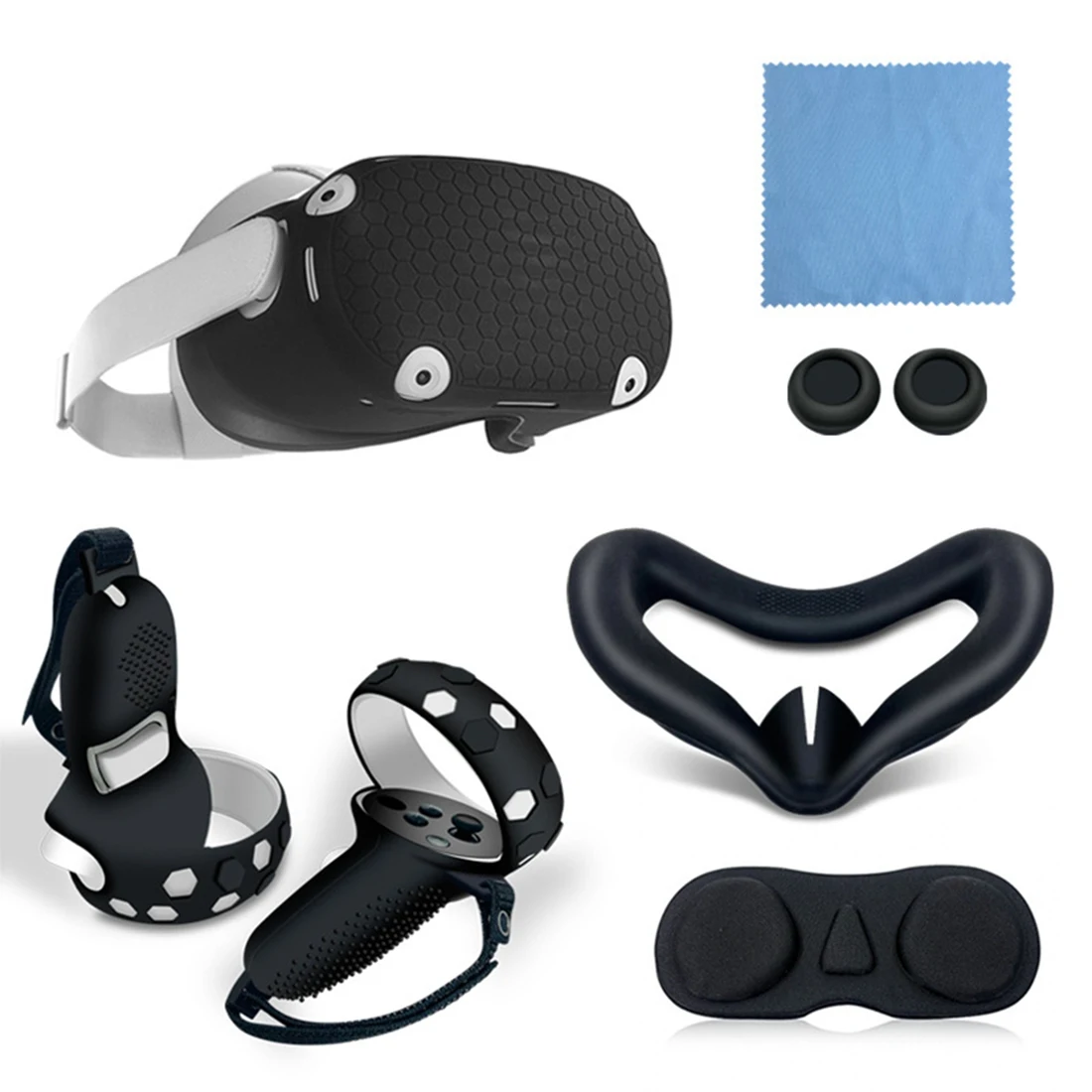 For Oculus Quest 2 Vr Head Strap Oculus Quest 2 Strap Handle Cover Halo Strap Oculus Quest 2 Case Accessories,1