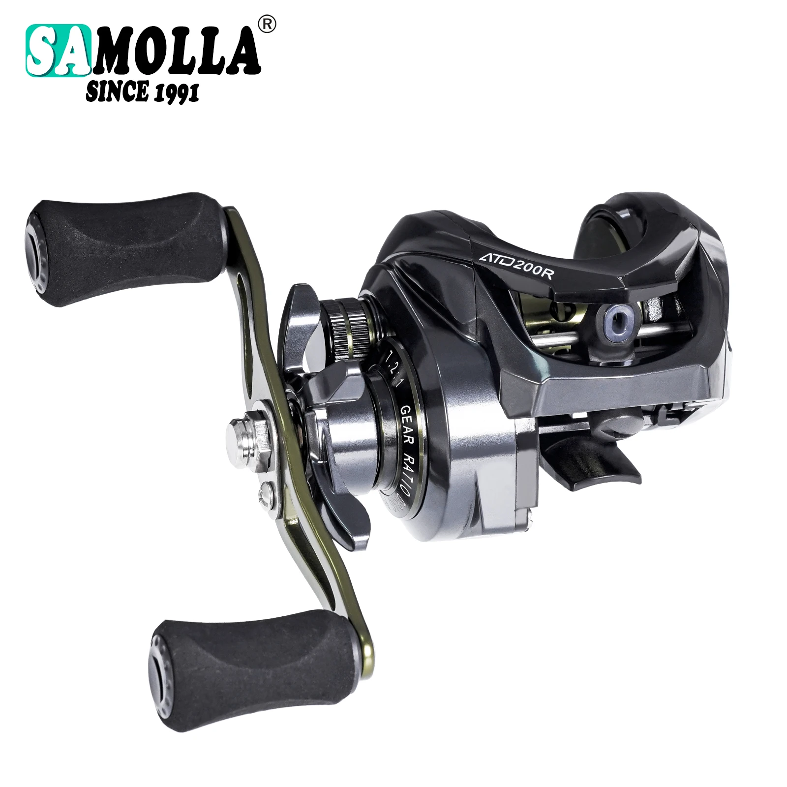 

New Baitcasting Reel Fishing 10kg Drag High Speed 7.2:1 Aluminum Grip 10bb Saltwater Left/Right Bait Casting Reels Bass In Ocean