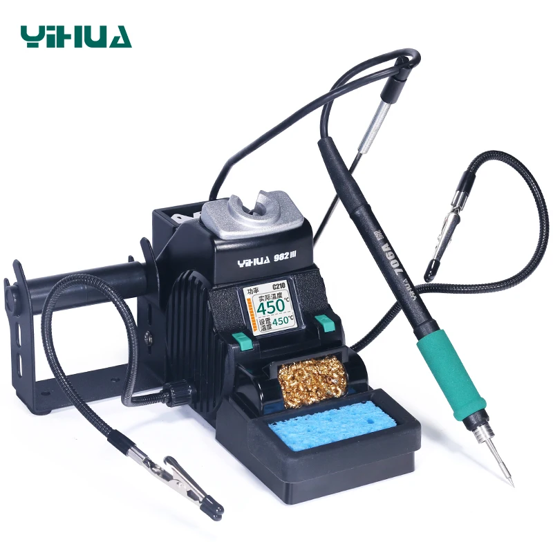 

YIHUA 982-III Compatible With C115 C210 Soldering Iron Handle Quick Fast Heating Soldering Iron Station