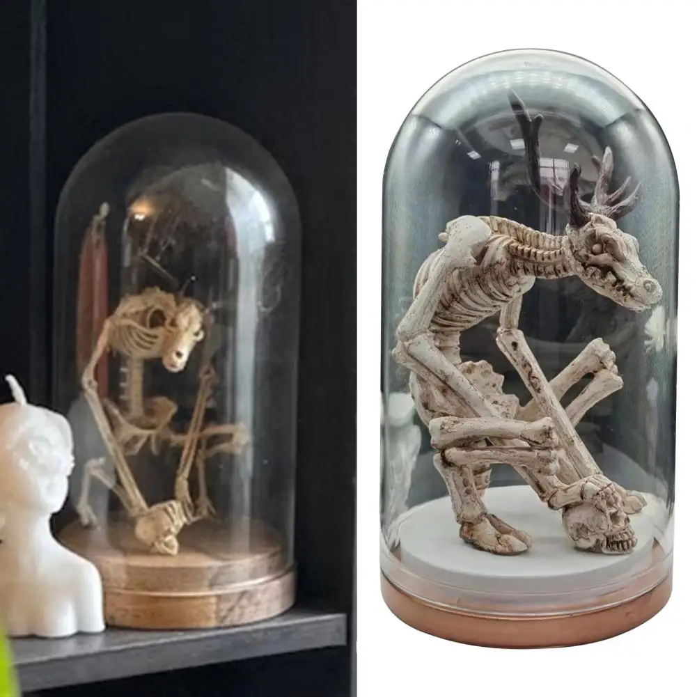 

Legend Decor Wendigo Skeleton Ornament Curiosity Cabinet Unique Resin Craftsmanship Mermaid Statues Mysterious Legend Home Decor