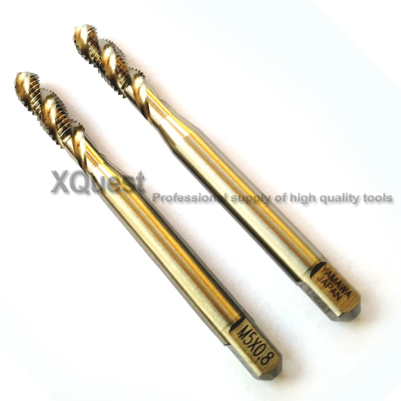 2pcs 10pcs HSSE Spiral fluted tap M1 M1.2 M1.4 M1.6 M2 M11 M2.3 M2.5 M2.6 M3 M3.5 M4 M4.5 M5 M6 M7 M8 M9 M10 M12 Machine TAPs