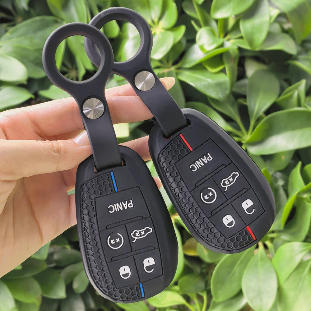 Silicone Car Remote Key Case Cover Shell Holder Protector Keychain For Alfa Romeo Stelvio Giulia 2017-2024 4C Spider