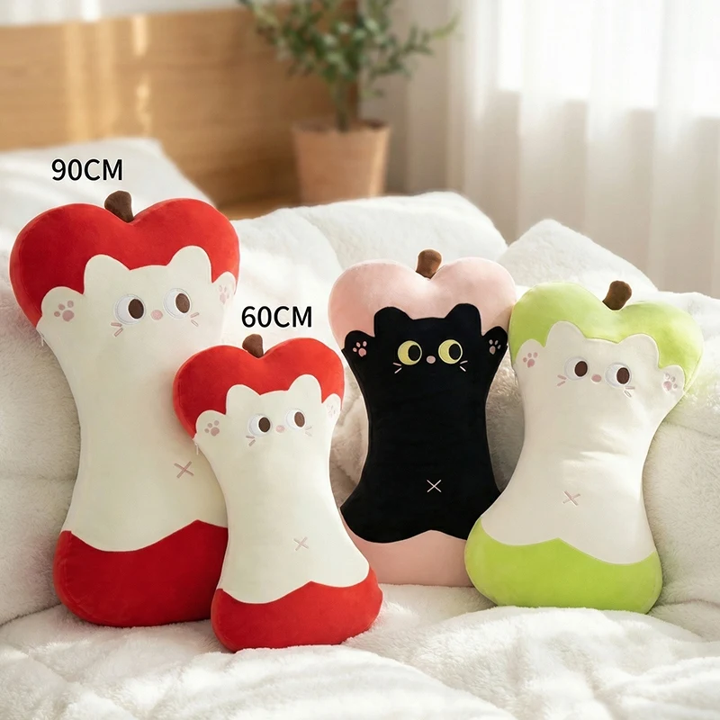 

Мягкая плюшевая игрушка-подушка в виде красного или зеленого яблока, милый обнимашечный фруктовый кукольный персонаж, подарок для детей на Рождество или день рождения