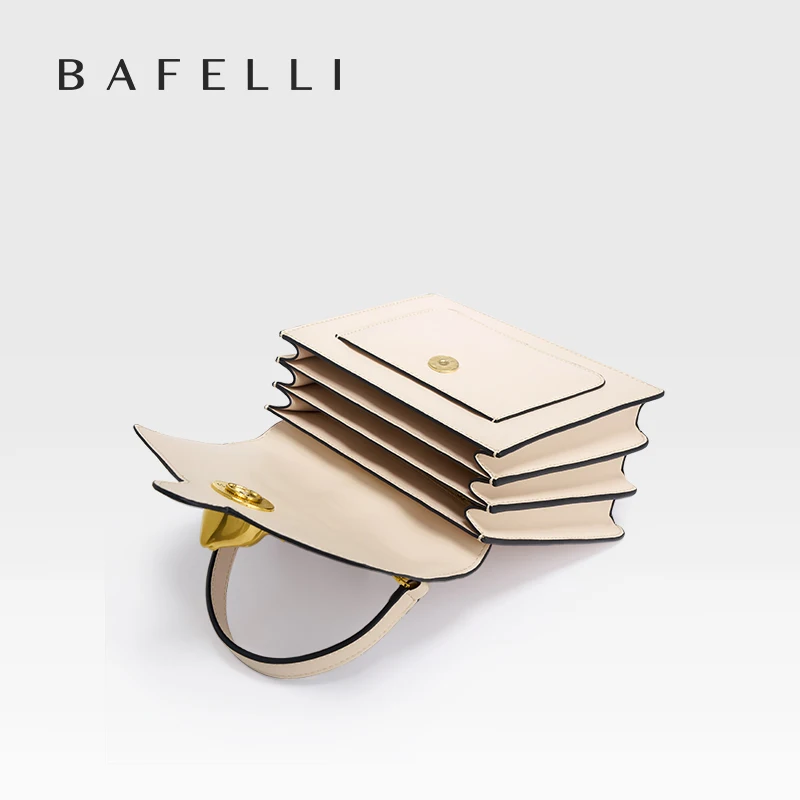 BAFELLI 2024 WOMEN\'S BUSINESS STYLISH SHOPPER BAG LADY DESIGN HANDBAGS ORIGINAL BRAND PURSE SHOULDER CROSSBODY NEW CAT LEATHER