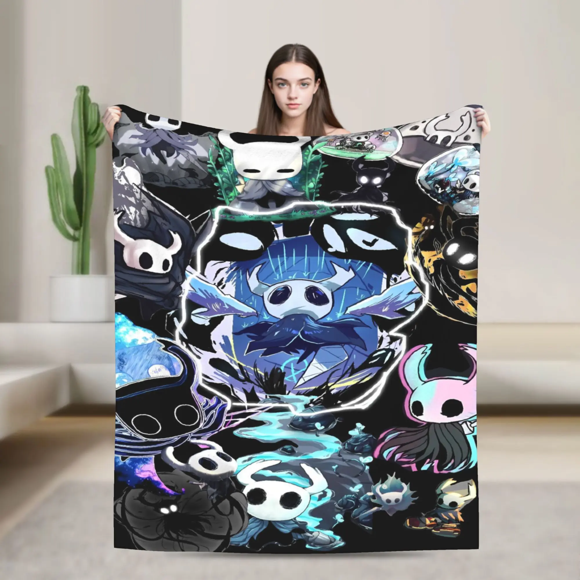 Animal Hospital Blue Creature Chaos Manga Warm Soft Blankets Plush Throw Blanket Street Bedroom Flannel Bedspread Sofa Bed Cover