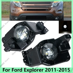 BB5Z15266A For Ford Explorer 2011 2012 2013 2014 2015 LED Front Bumper Fog Light Driving Light Fog Lamp Assembly Car Accsesories