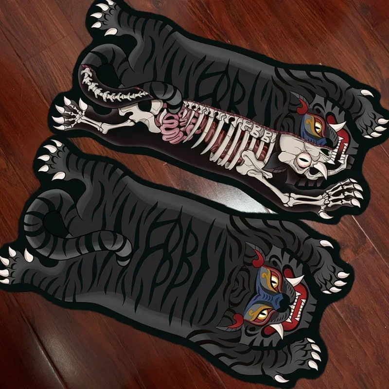 

Bathroom Floor Mat Tiger Rug Absorbent Non-slip Carpet Washroom Area Carpets Home Decoration Creative Foot Mats Bath Anti-slip