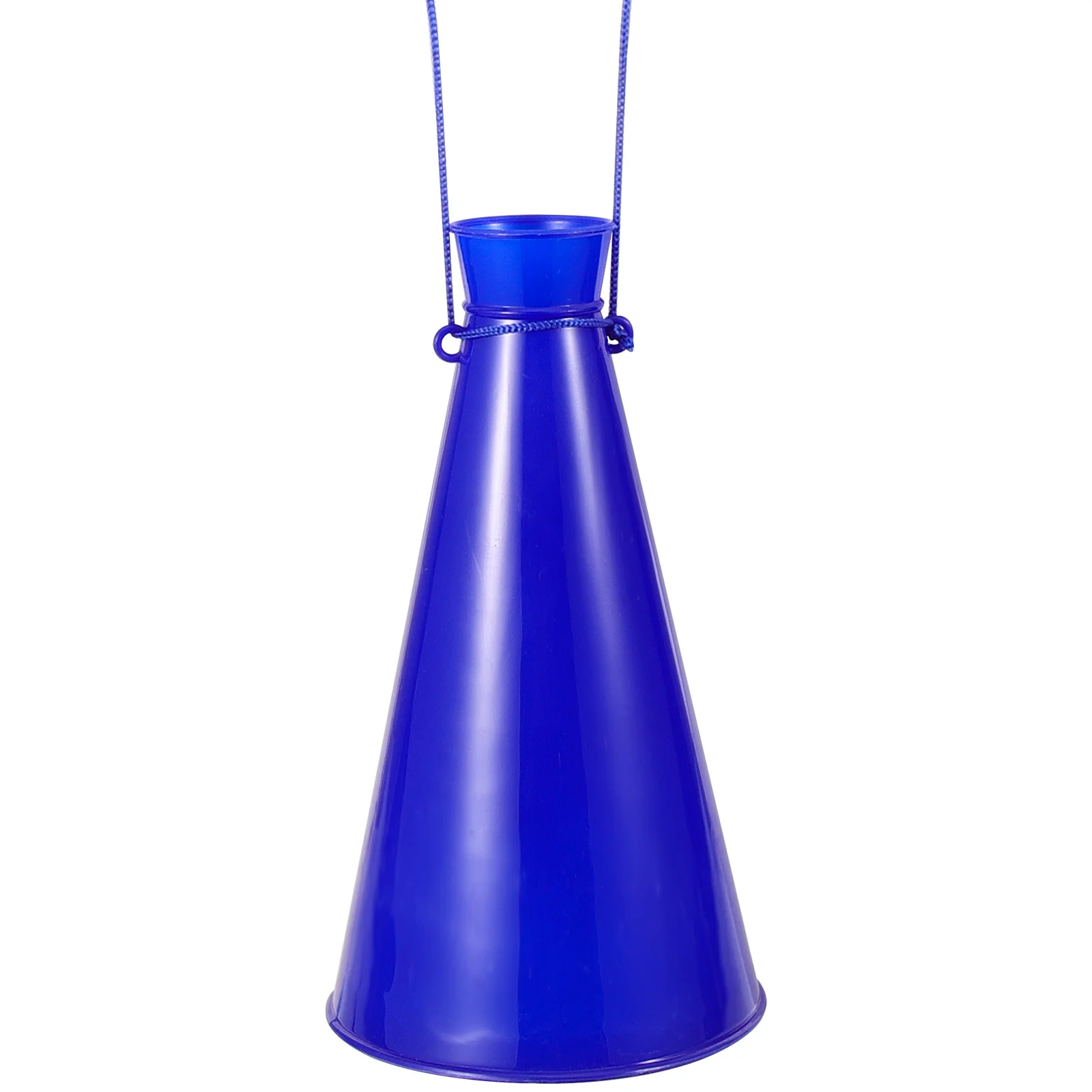 Fabricante de ruído de trompete torcendo chifre megafone megafone adereços jogos brinquedo noisemaker plástico azul