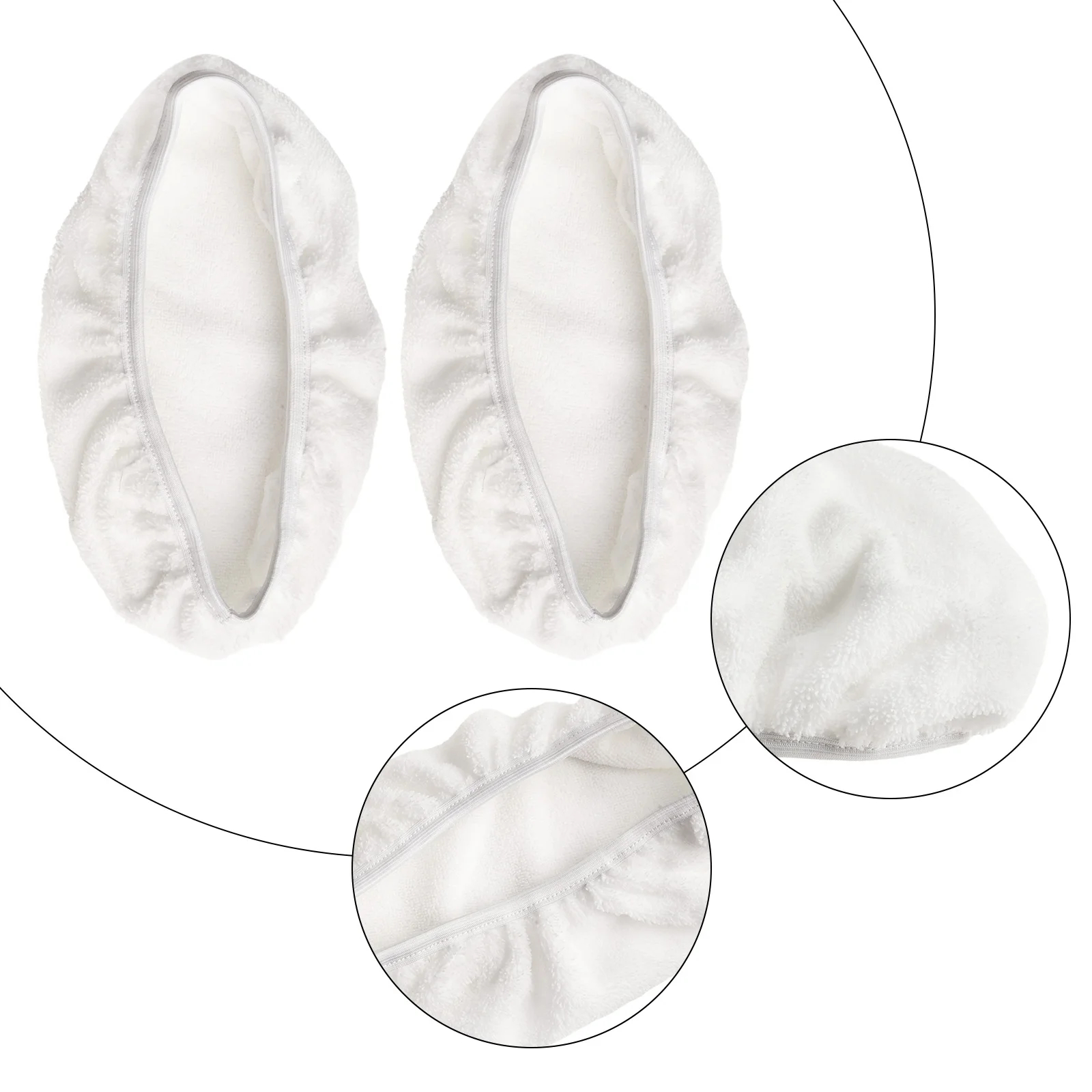 布モップフラットモップ,洗える生地カバー,家庭用交換用アクセサリー,15x8インチ,2個