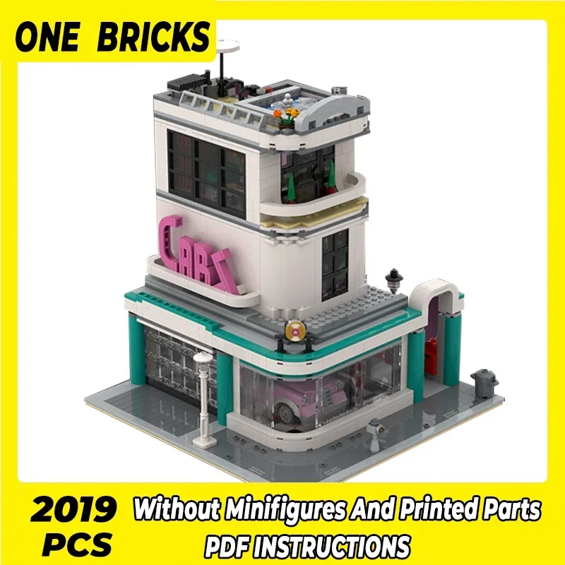 Moc Building Bricks City Street View Model Car Dealership Technology Modular Blocks Gifts Toys For Children DIY Sets Assembly