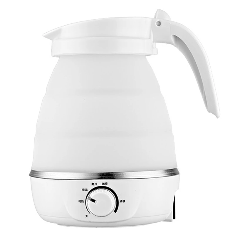 Portable Temperature Adjustable Folding Electric Kettle Folding Water Boiler Quickly Boils Water 220V 0.6L -UK Plug Easy To Use