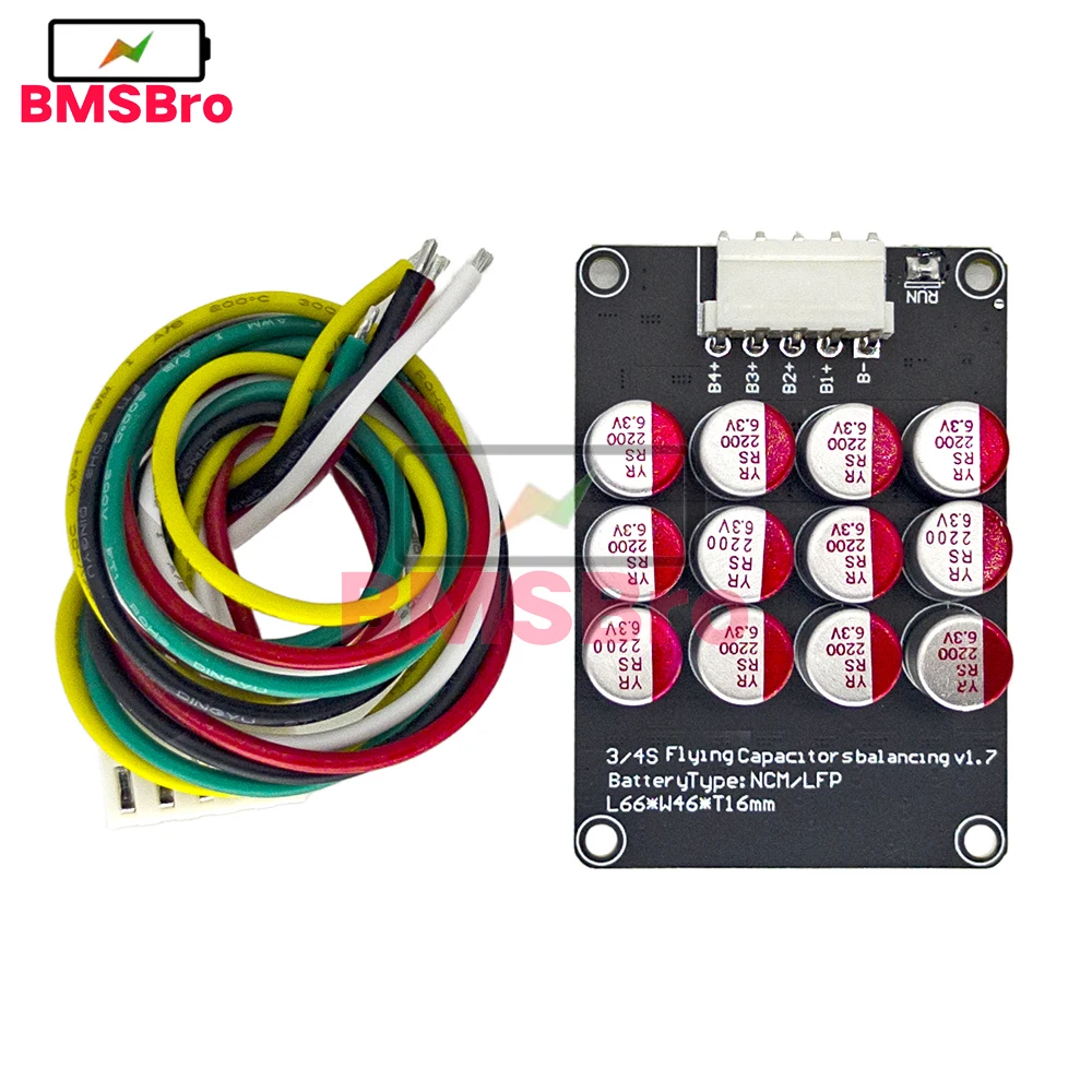 4S 5.5A BMS NCM LFP Li-ion Lipo Lifepo4 LTO Lithium Battery Cells Active Balancer Equalizer for Electric Bicycle Scooter