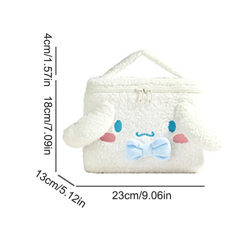 Sanrio Hello Kitty Cosmetic Bags Cinnamoroll My Melody Large Capacity Makeup Bags Kuromi Travel Storage Bag Portable Wash Pouch