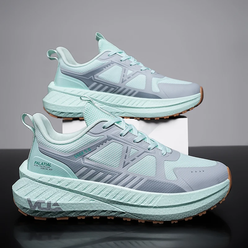 

2025 Autumn Comfortable Mens Womens Sports Shoes Cushioned Shock-absorbing Running Shoes Soft Comfortable Daily Walking Shoes