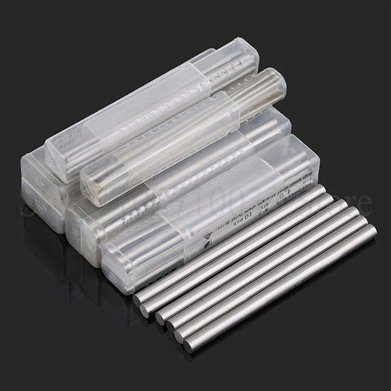 1 pz 0.8-13mm HSS acciaio ad alta velocità tondo solido barra tornio Stock lunghezza assortita 100/200mm