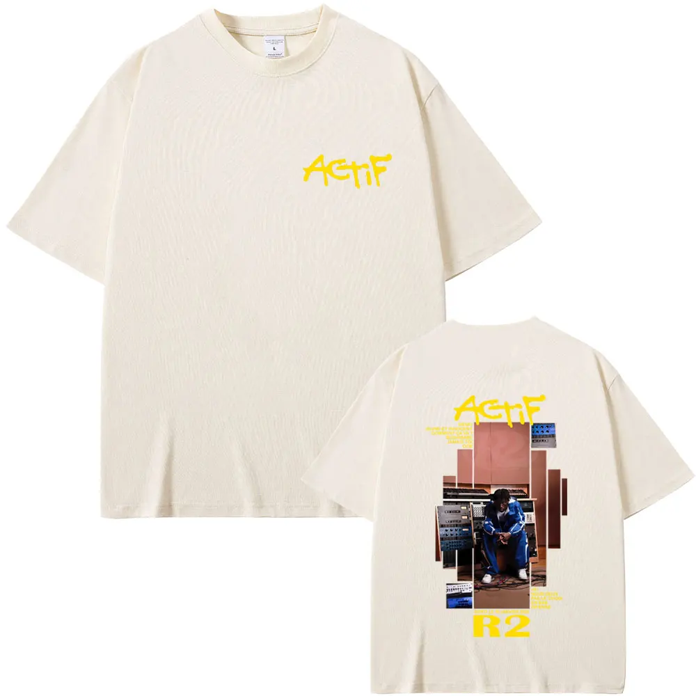 

Hot Sale Rapper R2 Actif Album 2026 T-shirt Men Women Clothing Oversized Streetwear Male Fashion Vintage Short Sleeve T Shirts