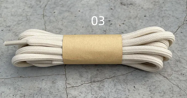 2025 Neue Runde Schnürsenkel für Y 350 & Stiefel 100-140cm Off-White - Schuhzubehör für Herren/Damen für Freizeitsneaker – Detail 5