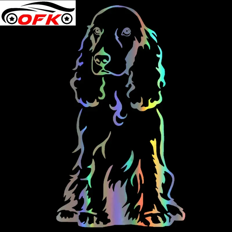 Cocker Spaniel Dog Funny Car Sticker Sunscreen Decal Laptop Truck Motorcycle Auto Accessories Decoration PVC,15cm*12cm