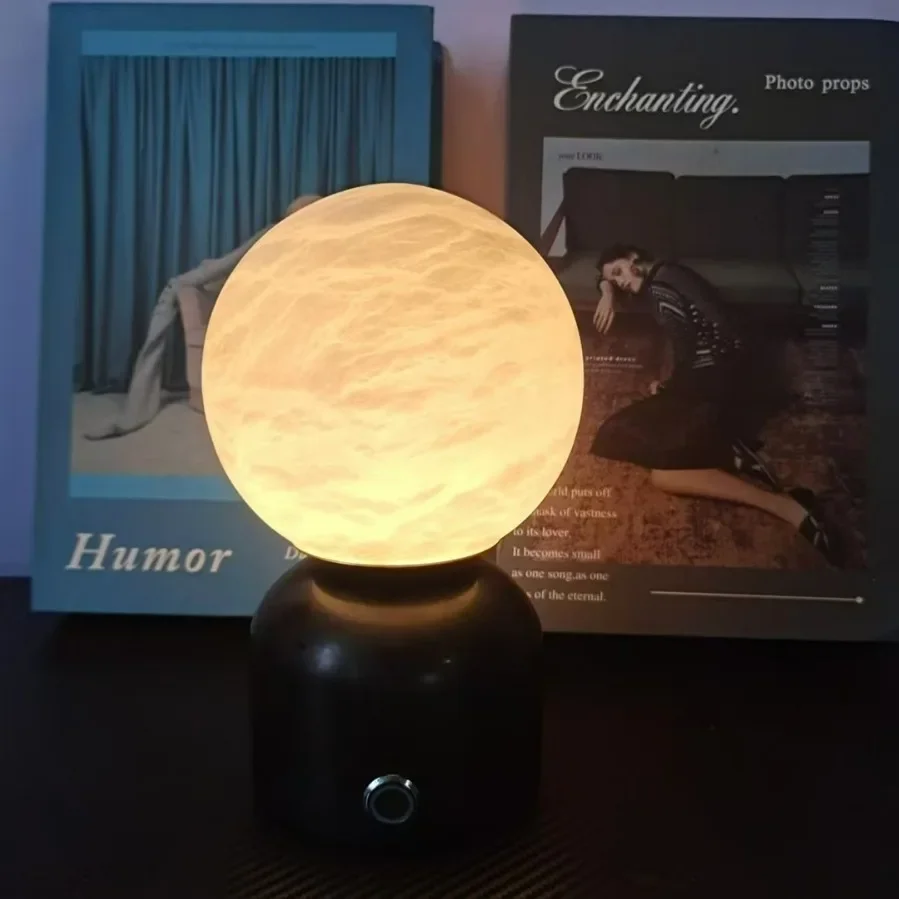 Rechargeable marble desk lamp simple modern medieval style living room bedroom book