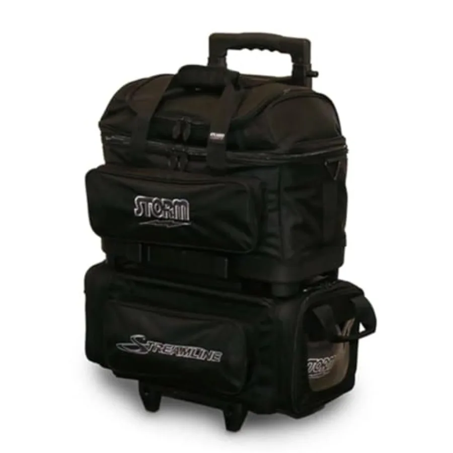 

Storm Streamline 4 Ball Roller Bowling Bag in Carbon/Black for Tournament Use with Durable Material and Enhanced Storage Capaci