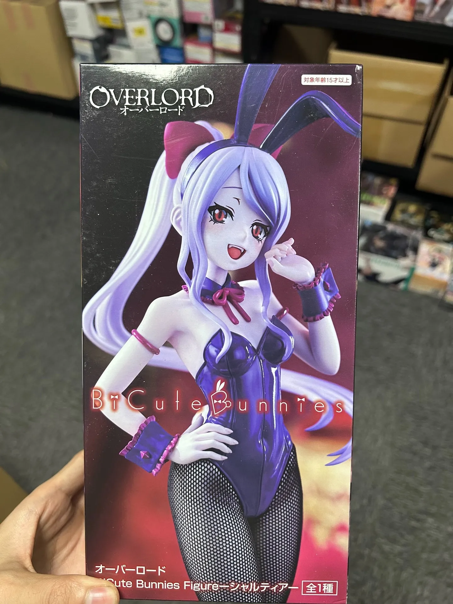 الأصلي بانداي Furyu BiCute الأرانب Shalltear (OVERLORD) عظيم أنيمي الشكل لطيفة نموذج حلية دمى هدايا