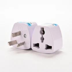 1PC Universal EU UK US GER AU CHN Plug Adapter European Germany Australia China Power Plug Socket White Travel Converter Plug