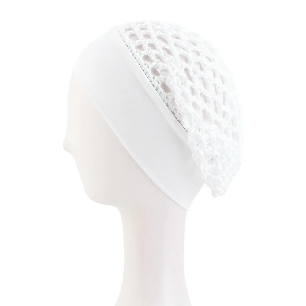 Breathable Crochet Mesh Hair Net Mesh Hollow Out Wig Cap Ultra-Wide Band Stretchy Nightcap For Long Straight Curly Wigs