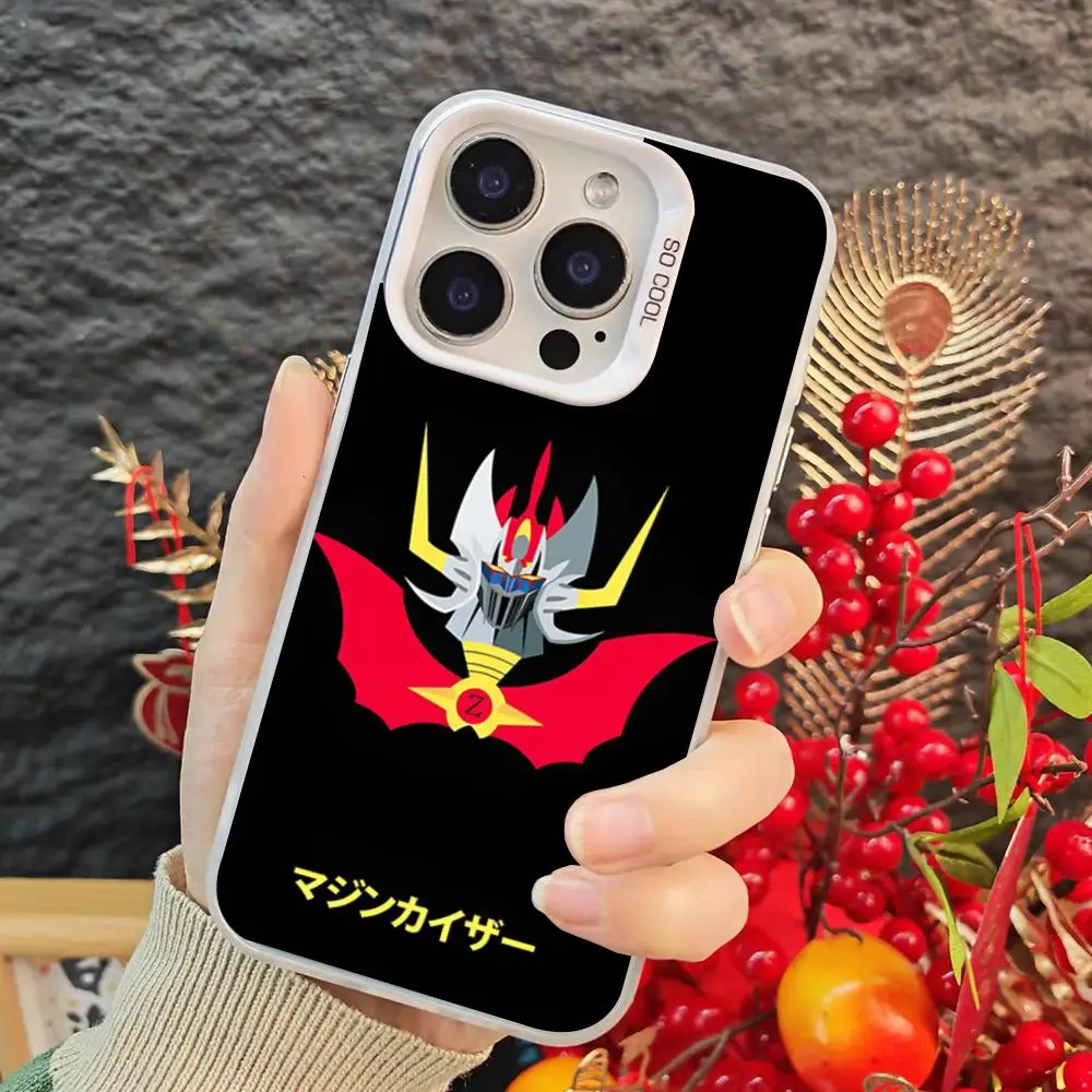M-mado King G-granzort Phone Case For Iphone 17 16 15 14 13 12Pro Max Xr Air Plus Black Silver Hard Shell Cover
