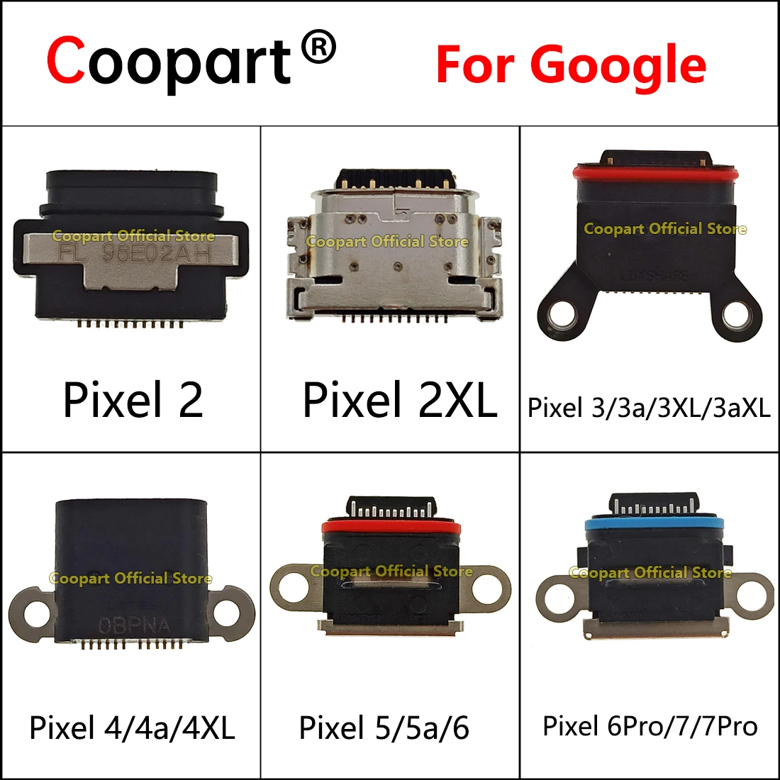 USB Dock Connector Charging Jack Charger Port Type C Socket Contact Plug For Google Pixel 2 3 3a 4 XL 5 5A 6Pro 7Pro