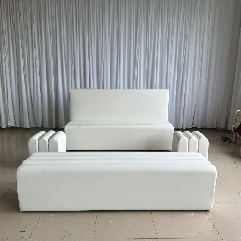 Factory direct sales outdoor wedding scene sofa U-shaped long sofa