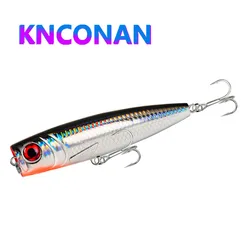 140mm 59g Topwater Popper Fishing Lures Surface Saltwater Twitch Wobblers for Pike Swimbait Long Casting Artificial Hard Bait