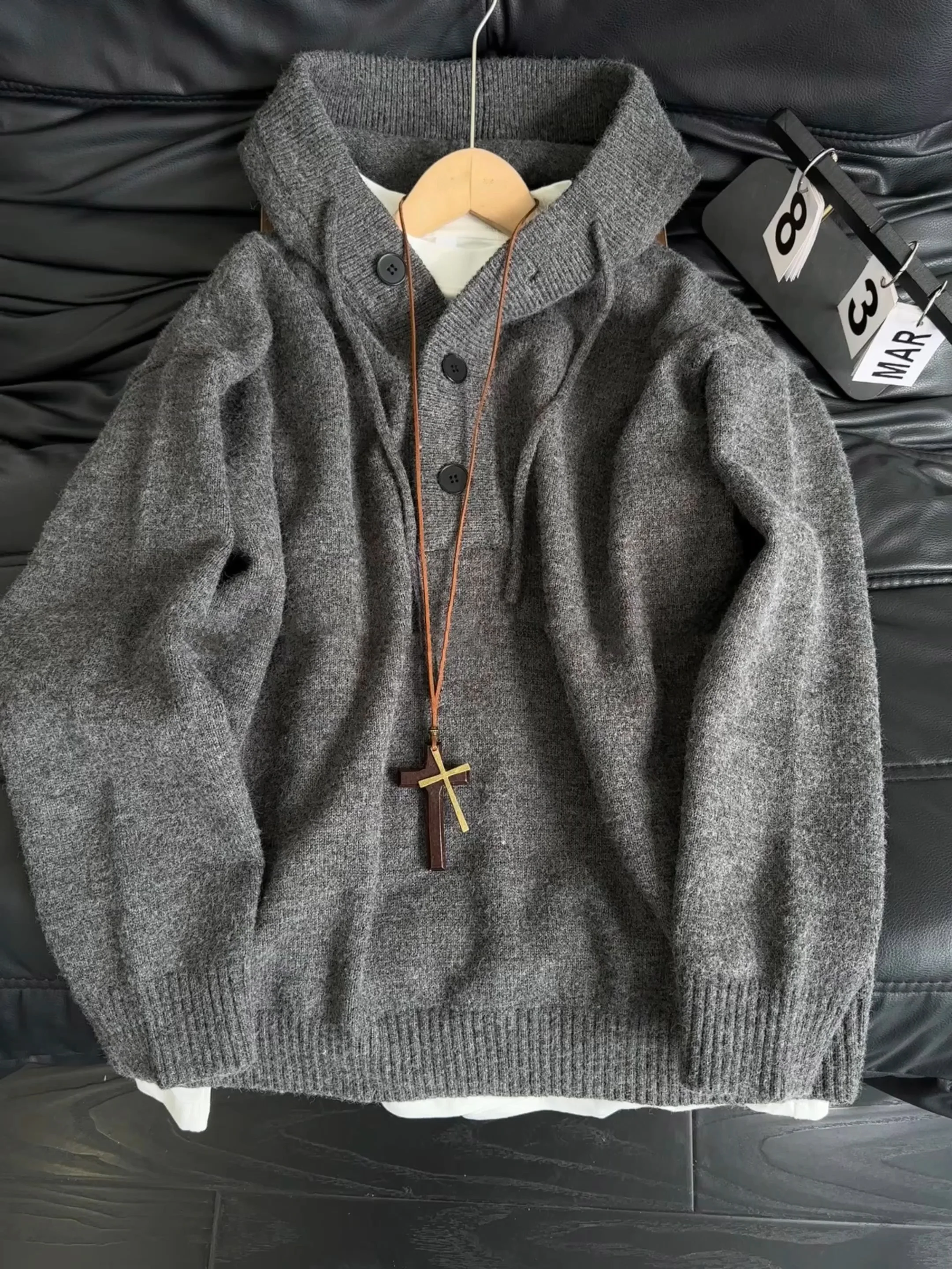 

Мужской вязаный свитер с капюшоном Deep ey American Sle: осенне-зимний дизайн, стильный, уютный, премиум-класса