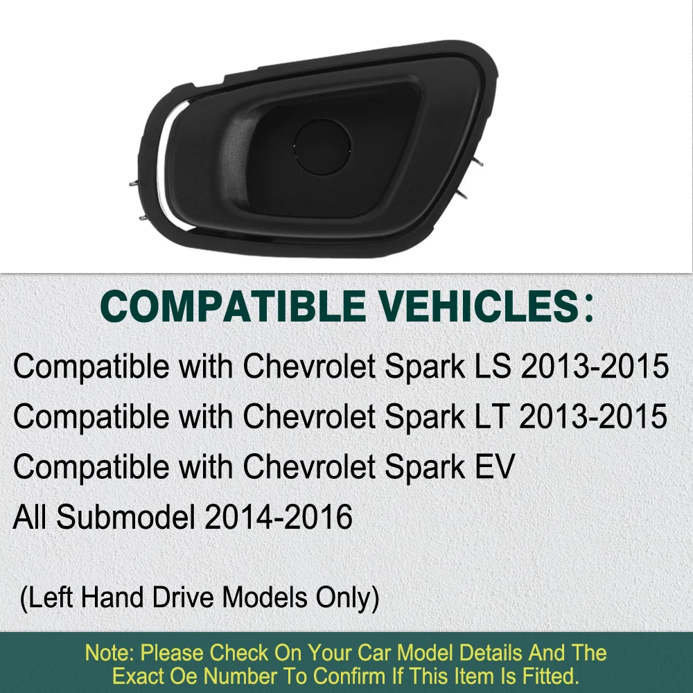 For Chevrolet Spark LS LT 2013 2014 2015 Car Interior Door Handle Front Rear Left Right 95233441, 95233442, 95233443, 95233444