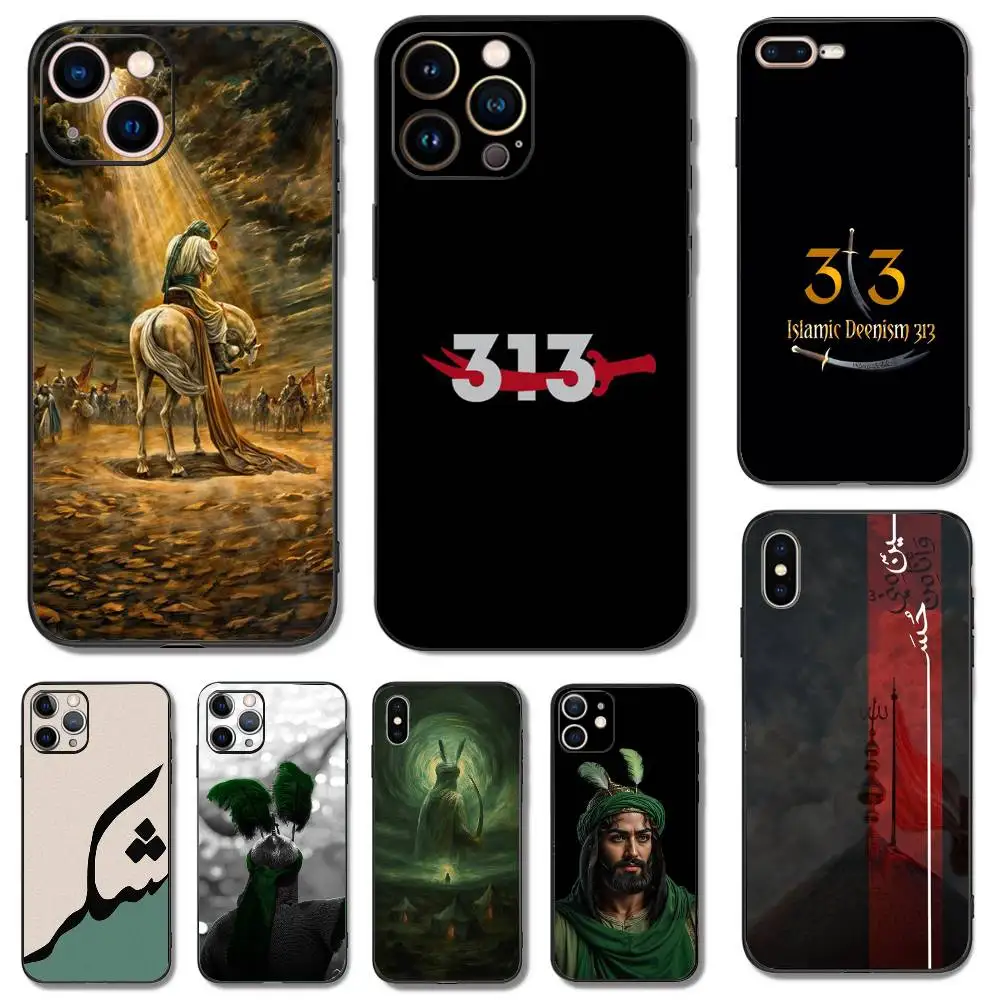 

Imam Hussain Shia Ali Phone Case For iPhone 16,15,14,13,12,11,Pro,X,XS,Max,XR,Plus,Mini Soft Silicone Black Shockproof TPU