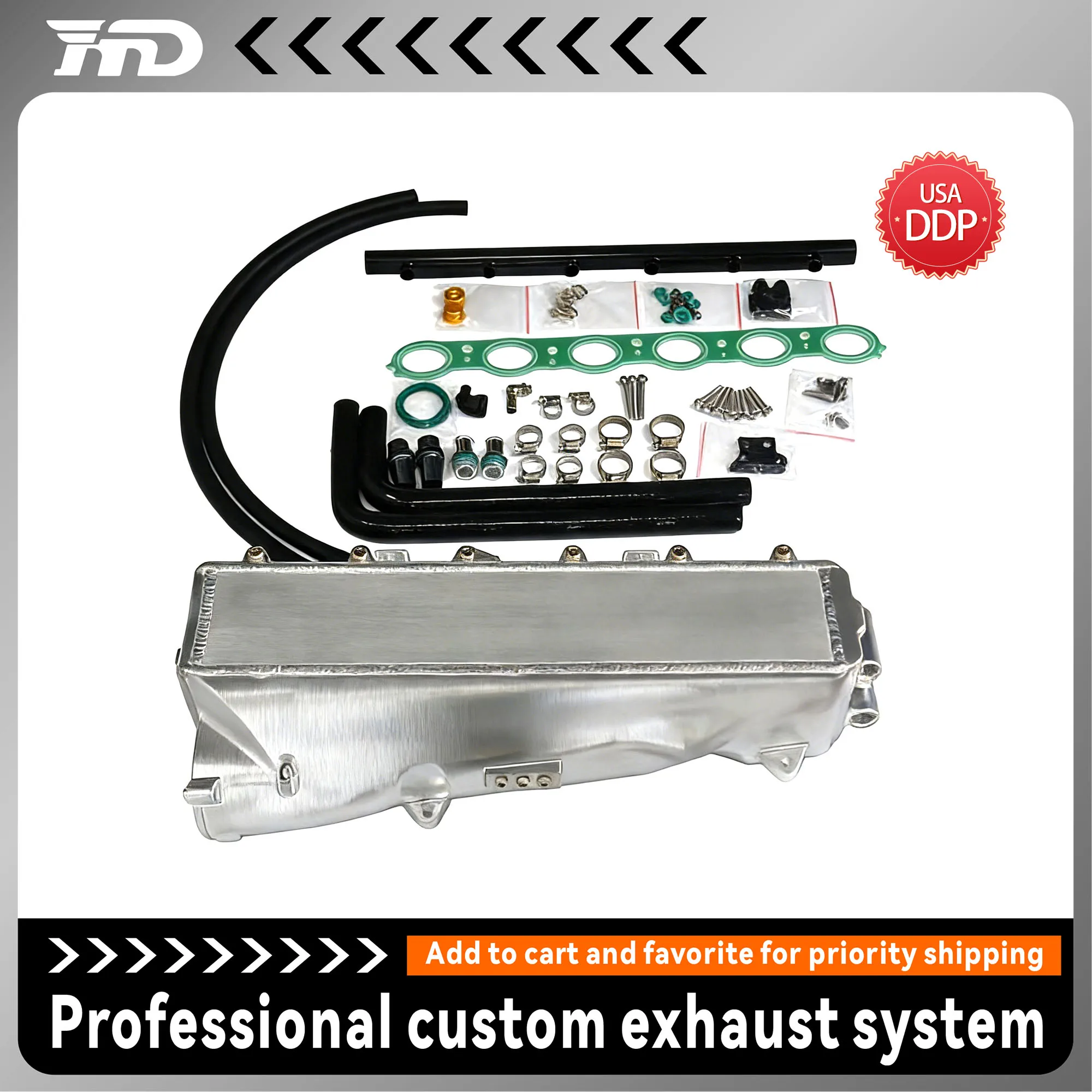 

Алюминиевый впускной коллектор + комплект для обновления впрыска порта для BMW B58TU GEN2, топливная рейка двигателя и инжекторы