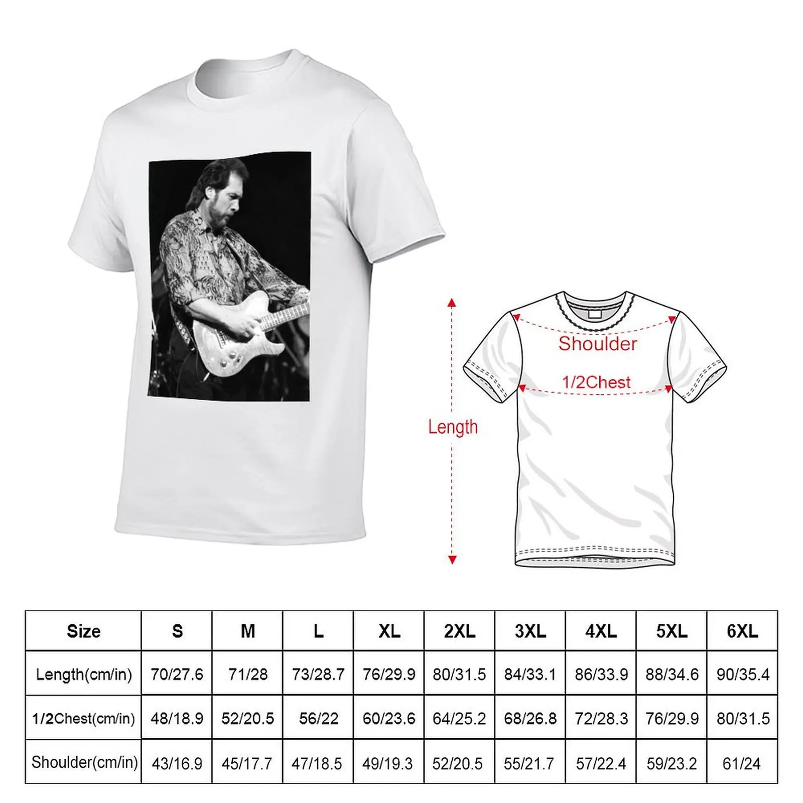 Steve Cropper - BW Photograph T-Shirt t shirt man designer t shirt for man 100 percent cotton t shirt for man T-shirt