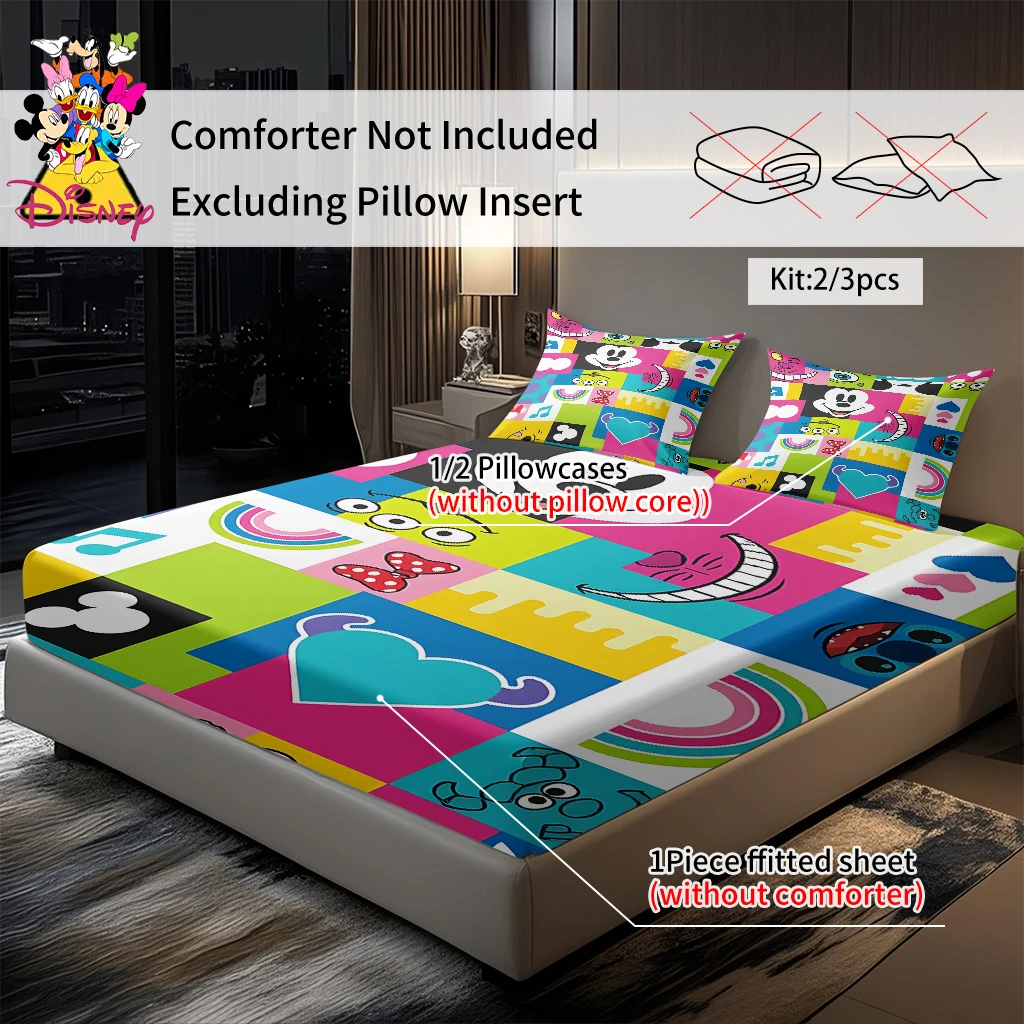 2/3 قطعة ديزني ميكي متعدد العناصر الكولاج المجهزة ورقة مجموعة الجلد ودية وتنفس الفراش هدية عيد للعائلة والأصدقاء