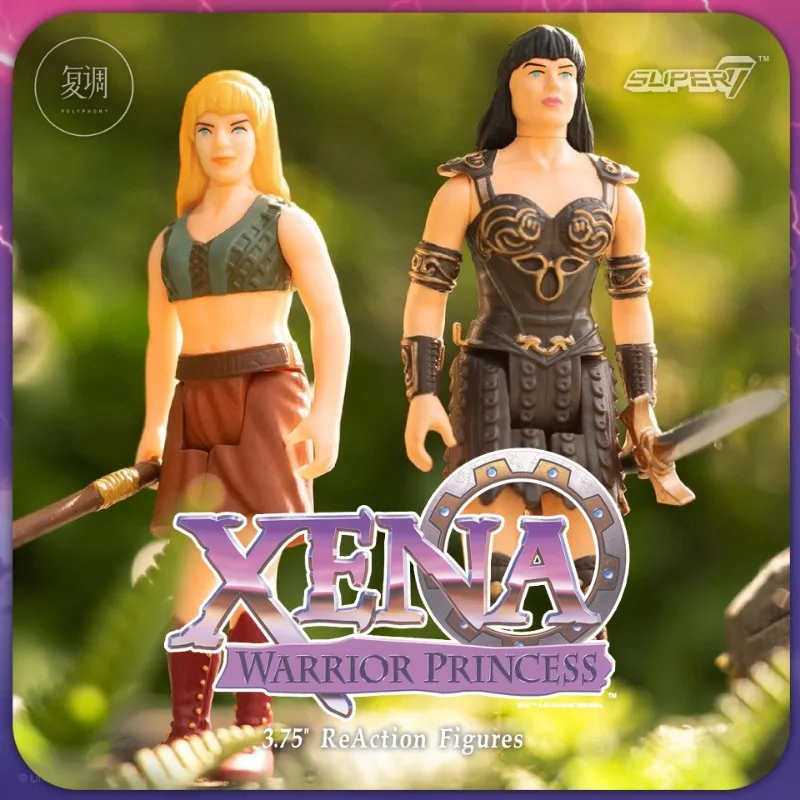 Super7 Xena Krieger Prinzessin Reaktion 3,75 Zoll Action figur Abenteuer Anime Spielzeug puppe Modell Weihnachts geschenk