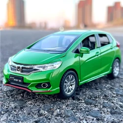 1:32 Honda Fit modello di auto in lega pressofusi in metallo e veicoli giocattolo le porte possono essere aperte modello leggero e sonoro per bambini A106