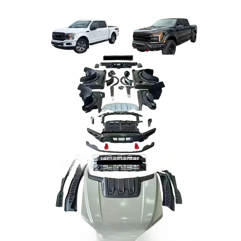 Hot Selling Raptor Style Wide Body Old To New Facelift Conversion Body Kit, Vehicle Exterior Upgrade Modification Accessories