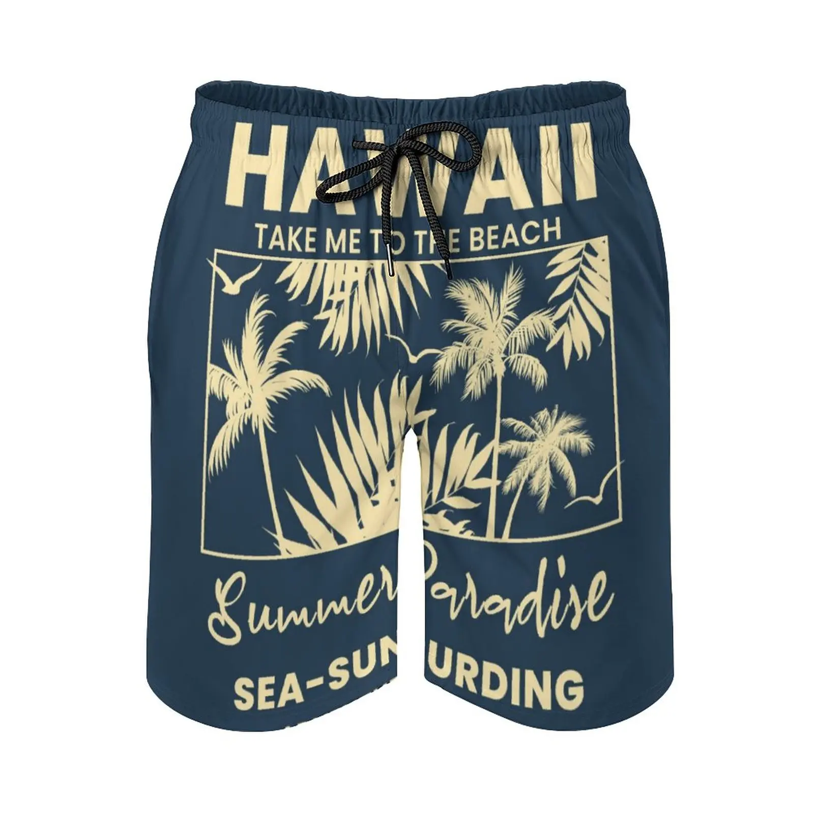 Men's Beach Shorts 3D Printed Summer Surfing Board Shorts Hawaii Shorts Men Women Swim Pants