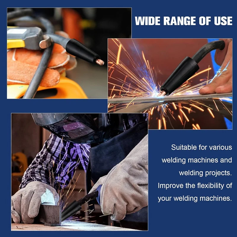 MYHOME 24 Pcs Flux Core Gasless Nozzle Tips Kit KP1939-1 Flux Core Welder Flux Welder Contact Tips Gasless Nozzle Gas Diffusers