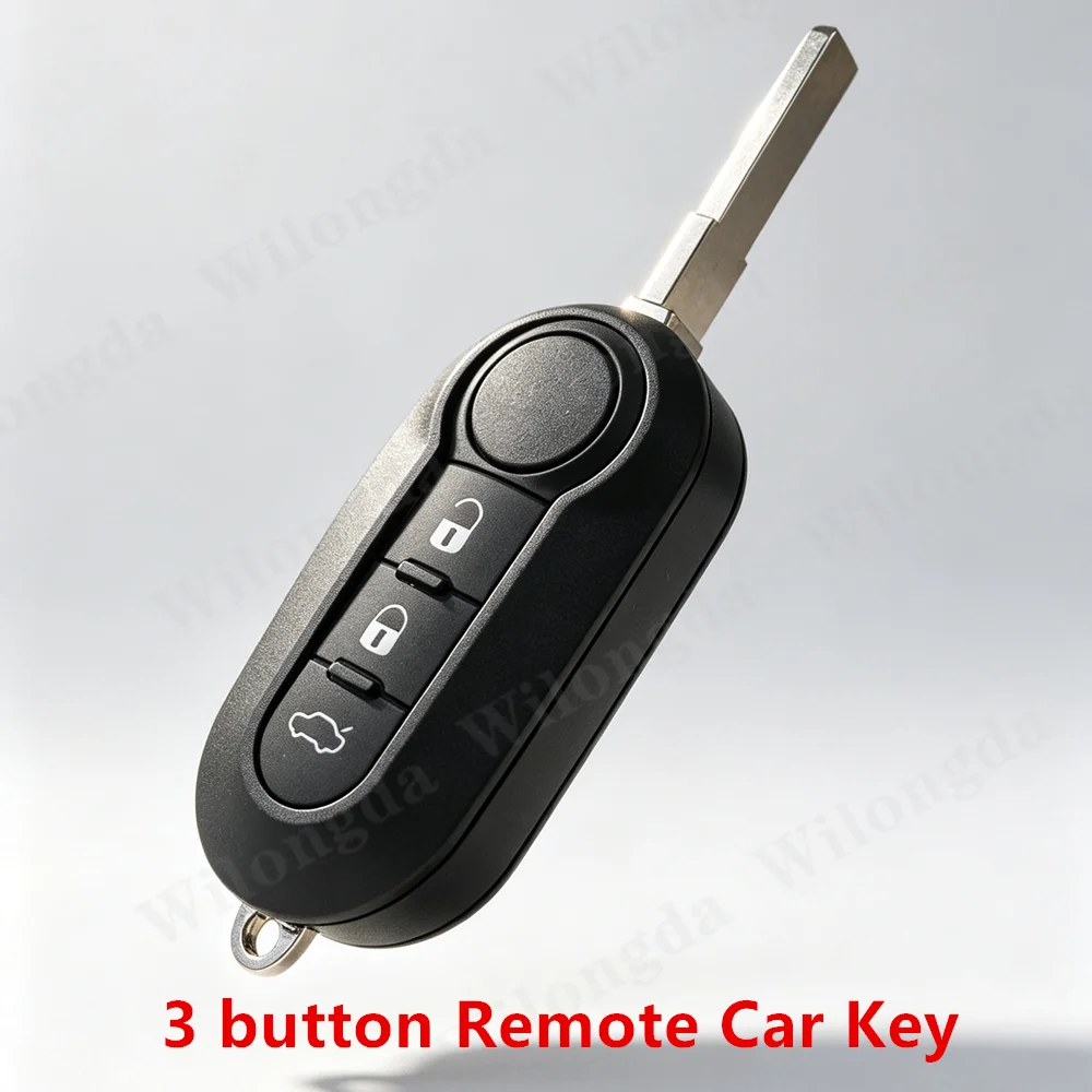 1 Stück NEUER 433MHz 46-Chip Auto-Klappschlüssel für Fiat 500 Punto Panda Bravo Delphi 500L Ducato Citroen Jumper Peugeot Boxer Marelli – Detail 3