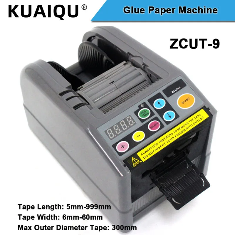 

ZCUT-9 Automatic Adhesive Tape Machine Auto 6-60mm Tape Cutter Packaging Cutting Machine Electric 110V 220V Tools for Factory